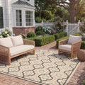 Safavieh Poolside Light Grey Indoor Outdoor Rug 53 X 77