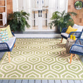 Safavieh Courtyard Honeycomb Black Beige Indoor Outdoor Rug 67 X 96
