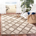 Safavieh Poolside Beige Indoor Outdoor Rug 27 X 5
