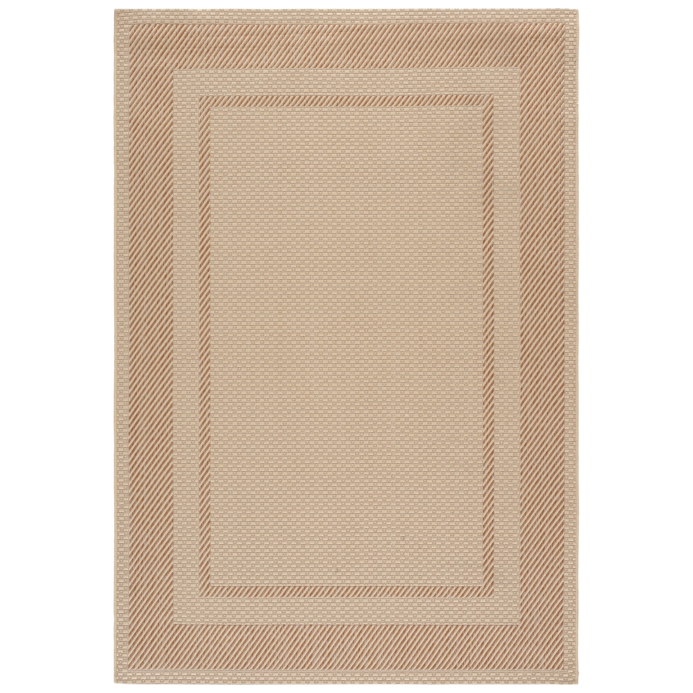 Safavieh Indoor Outdoor Courtyard Beige Black Rug 23 X 12 Runner