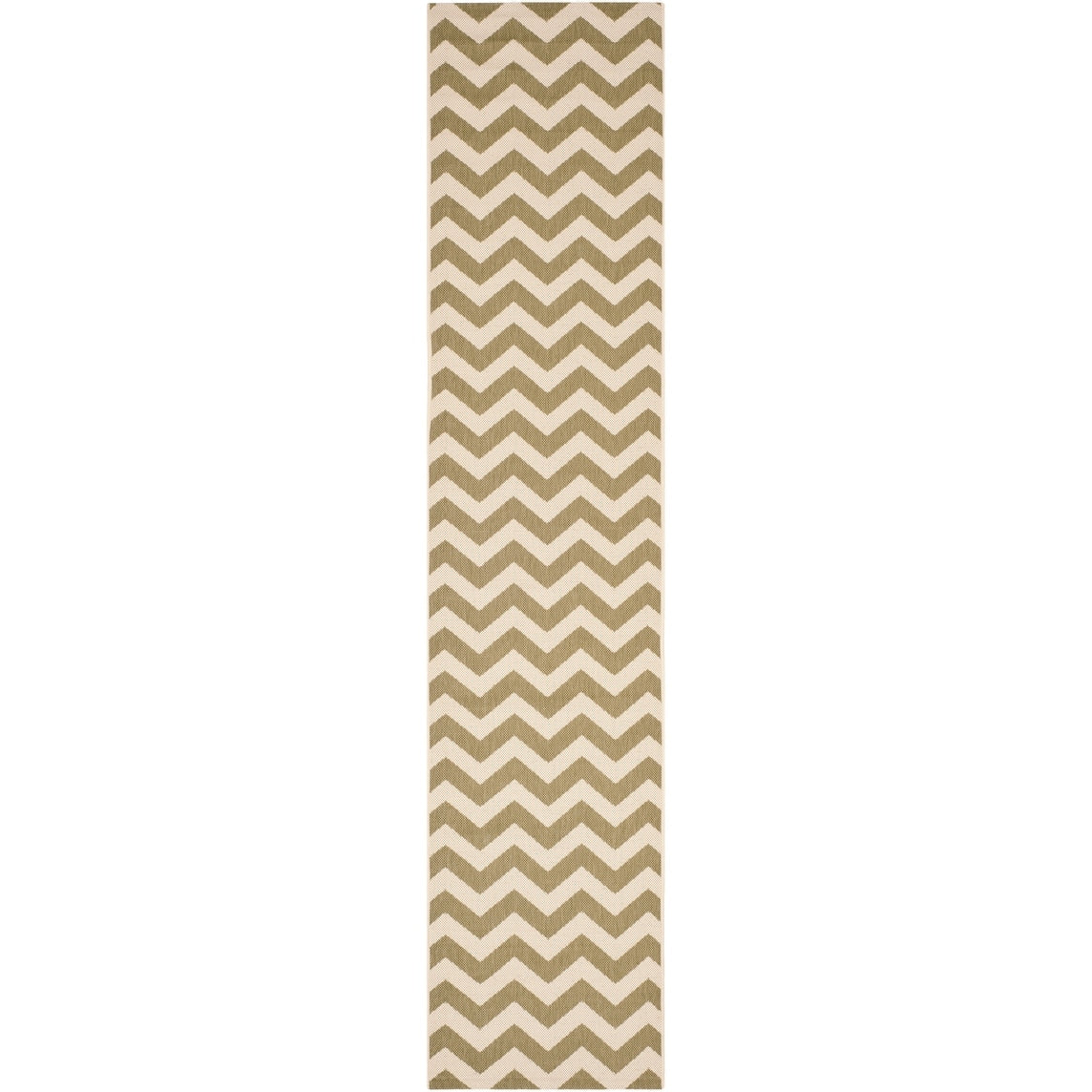 Safavieh Courtyard Chevron Grey Beige Indoor Outdoor Rug
