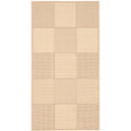 Safavieh Courtyard Checker Honey Indoor Outdoor Rug 67 X 67 Round