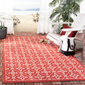 Safavieh Courtyard Poolside Chocolate Cream Indoor Outdoor Rug 4 X 57