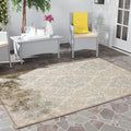 Safavieh Courtyard Light Grey Anthracite Grey Indoor Outdoor Rug