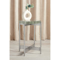 Safavieh Couture Adriella Round Bubble Glass Table 17 W X 17 D X 22 H