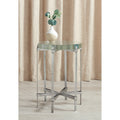 Safavieh Couture Evyanna Round Bubble Glass Table 16 W X 16 D X 22 H