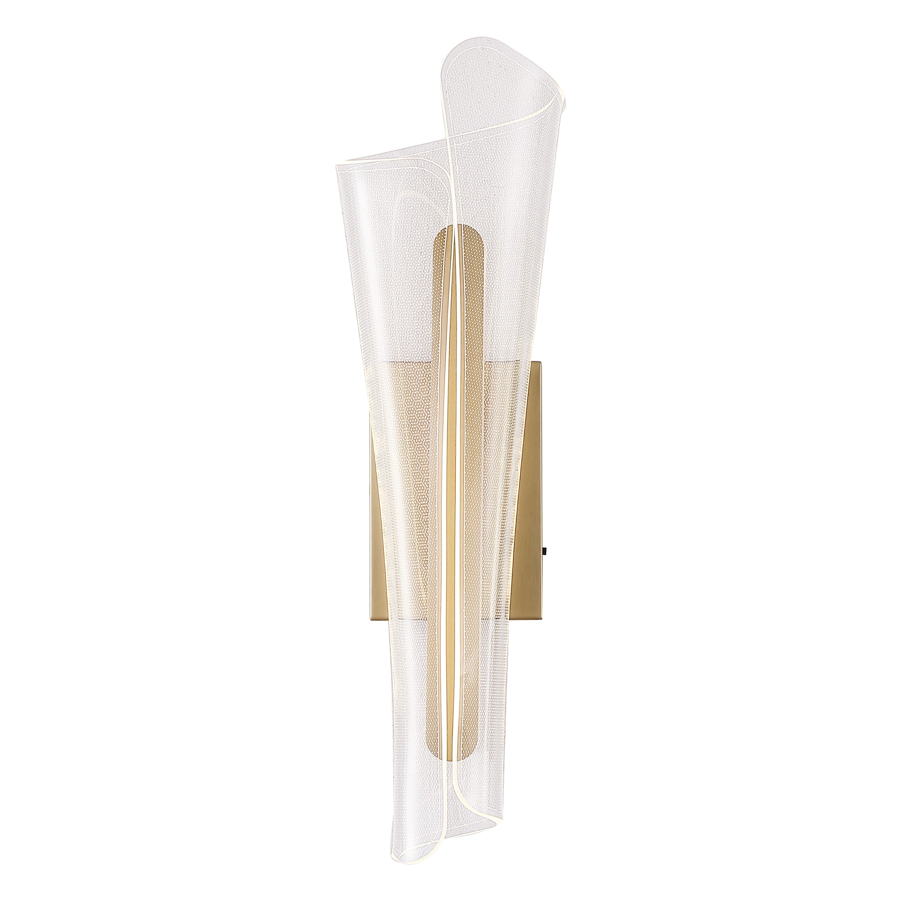 Safavieh Couture Fenric Acrylic Wall Sconce 5 W X 7 D X 22 H