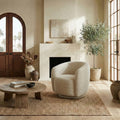 Safavieh Couture Florentina Swivel Chair 36 W X 32 D X 29 H