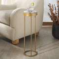 Safavieh Couture Hannahmarie Stone Round Drink Table Fully Assembled 8 W X 8 D X 24 H