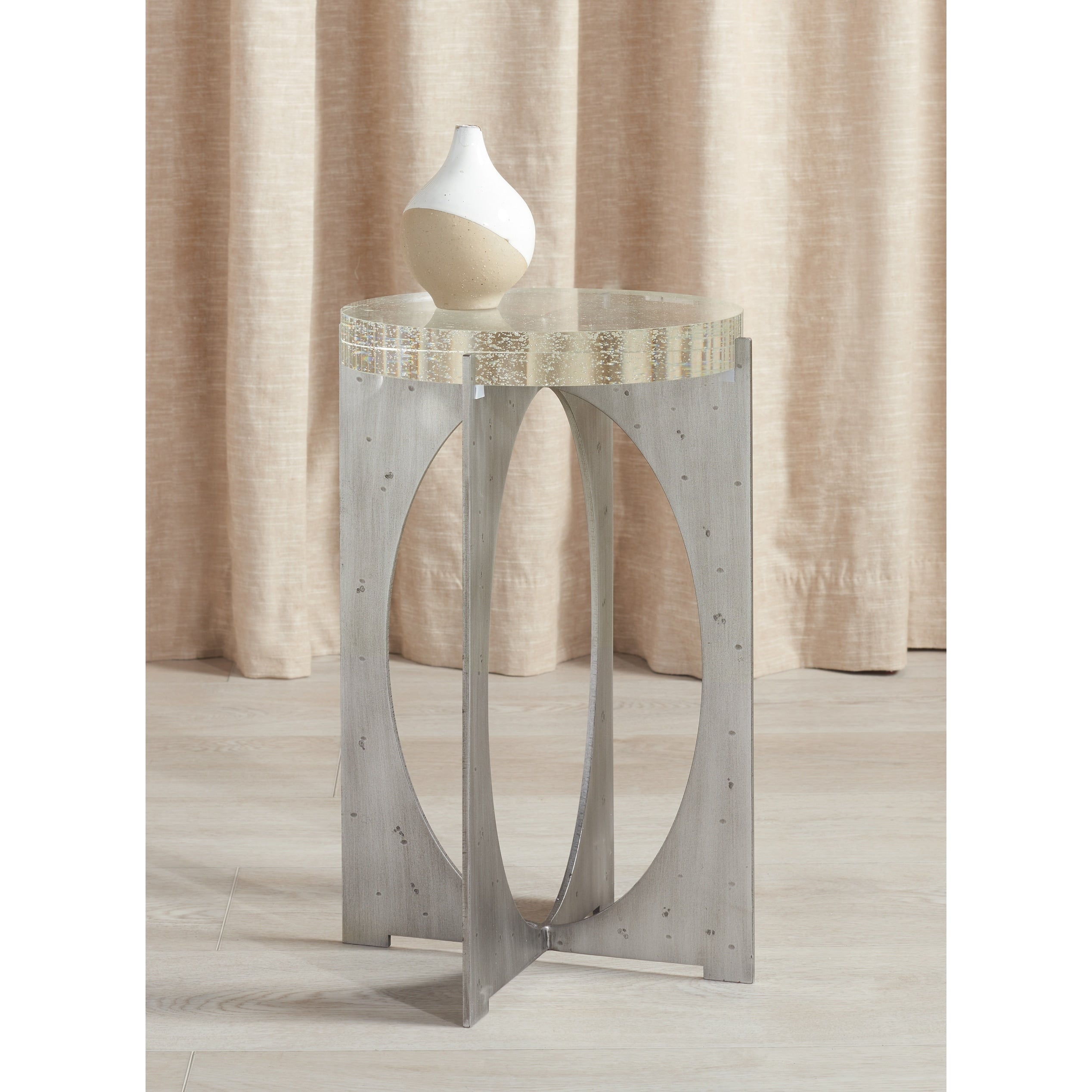 Safavieh Couture Hannamaria Bubble Glass Table 13 W X 13 D X 20 H