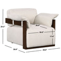Safavieh Couture Ivybella Cushioned Accent Chair Fully Assembled 28 W X 39 D X 30 H