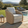 Safavieh Couture Jilina Swival Patio Chair 32 W X 33 D X 34 H