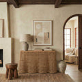 Safavieh Couture Jilliette Rattan Console Table 52 W X 19 D X 32 H