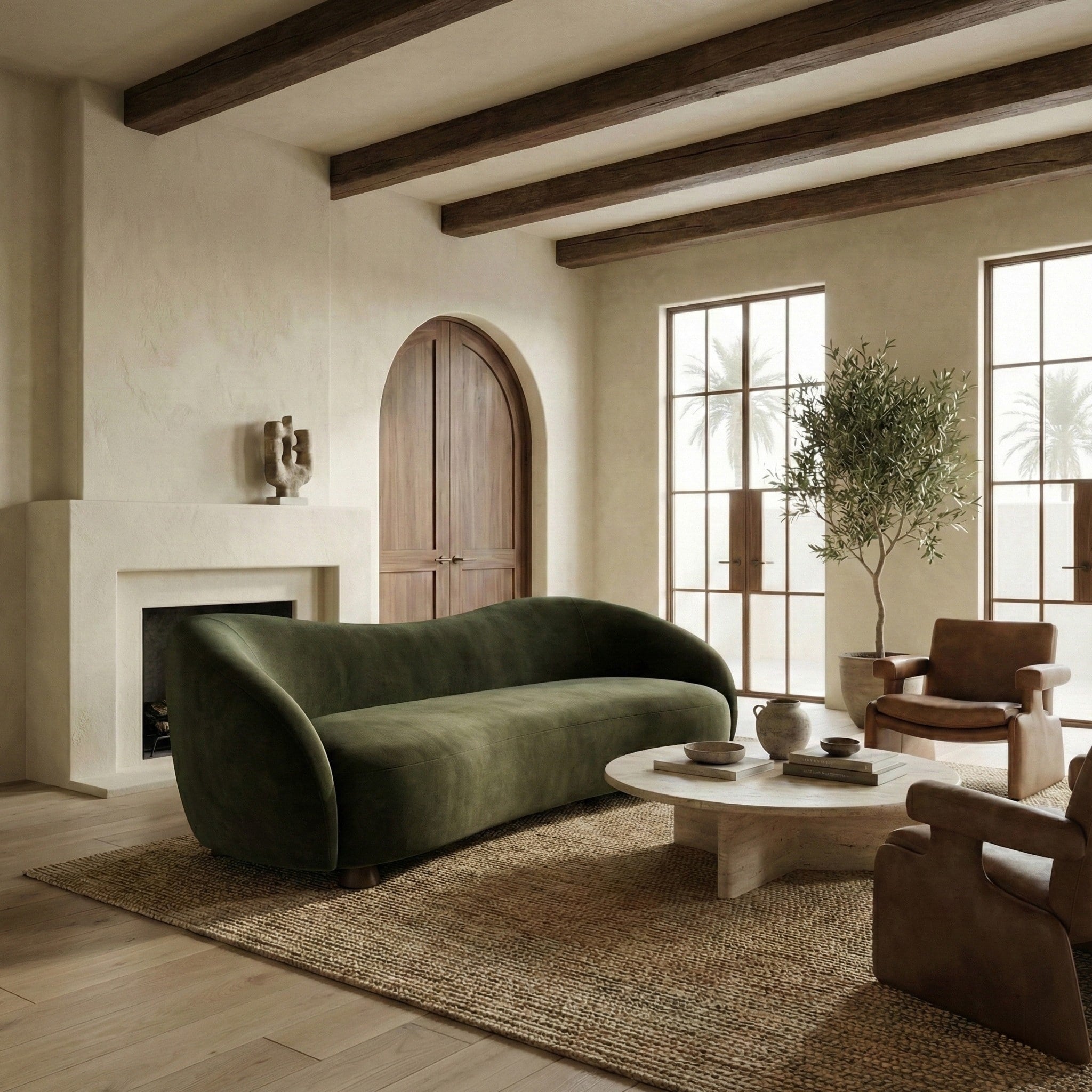Safavieh Couture Jocelyne Velvet Sofa 85 W X 37 D X 30 H