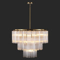 Safavieh Couture Kelcie Tiered Glass Chandelier 31 W X 31 D X 24 H