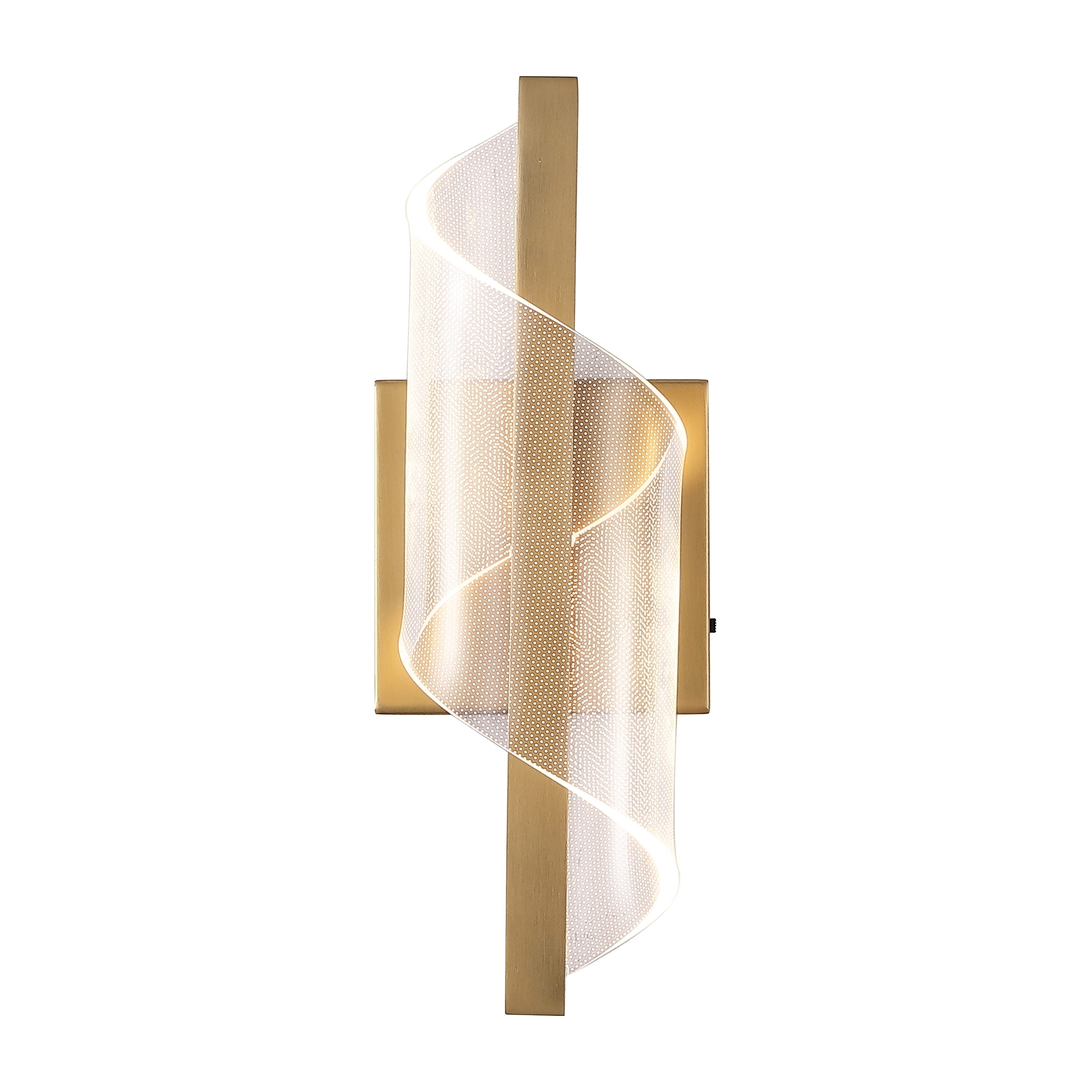 Safavieh Couture Leighton Acrylic Wall Sconce 4 W X 5 D X 13 H