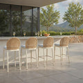 Safavieh Couture Rosalind Patio Counter Stool 18 W X 24 D X 36 H