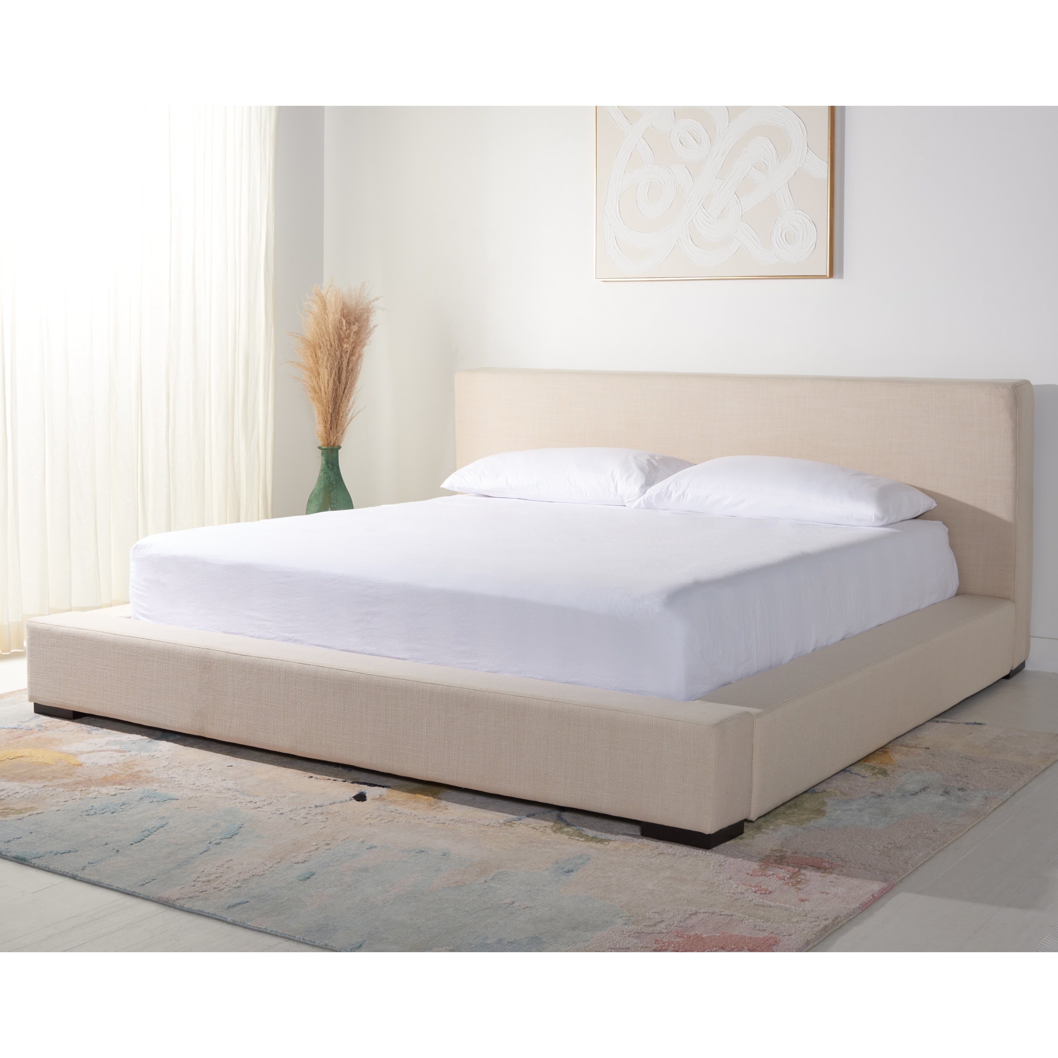 Safavieh Couture Sasharose Upholstered Queen Bed