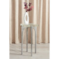 Safavieh Couture Tawny Square Bubble Glass Accent Table 13 W X 13 D X 25 H