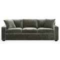 Safavieh Couture Vasquez Chenille 3 Seat Sofa 92 W X 38 D X 34 H