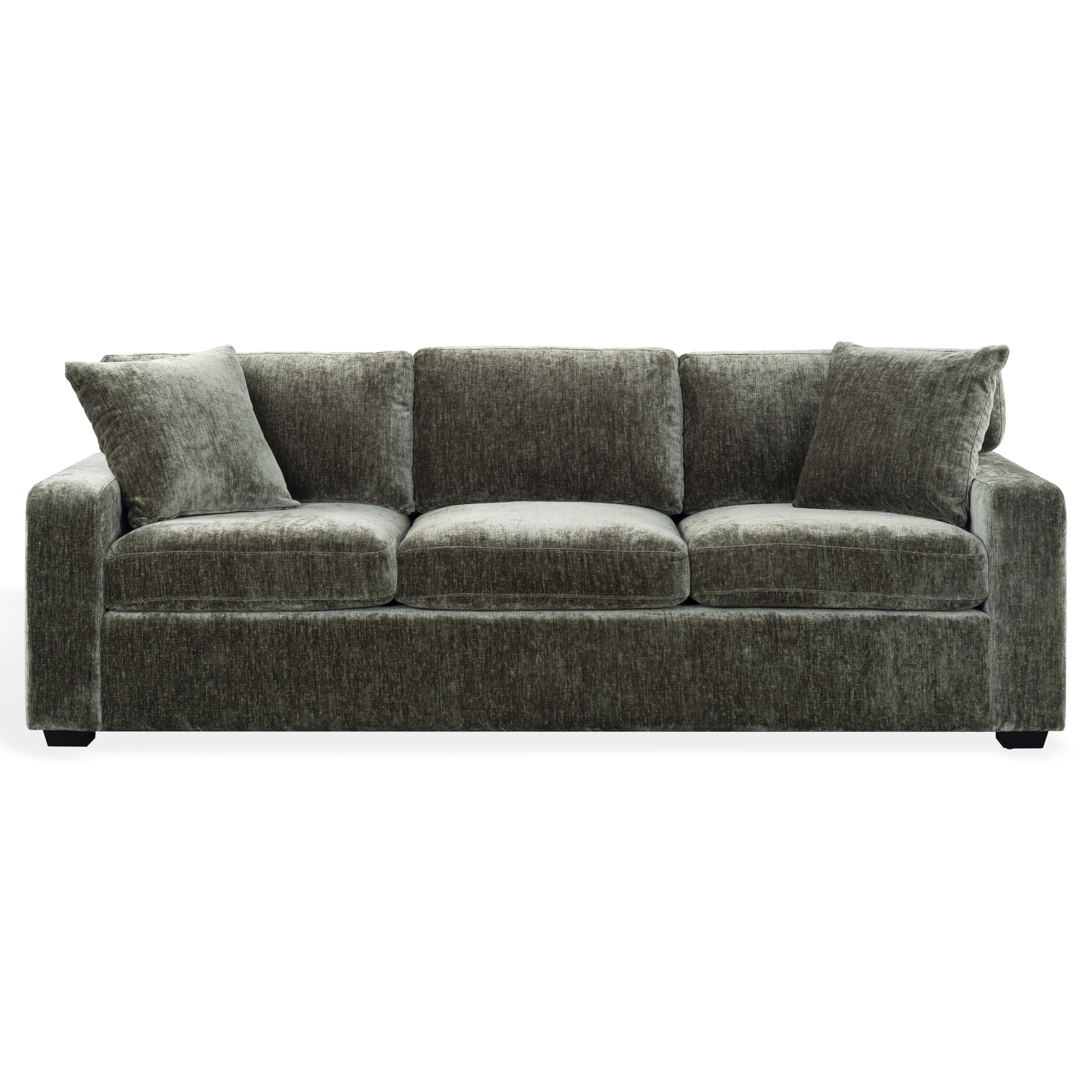 Safavieh Couture Vasquez Chenille 3 Seat Sofa 92 W X 38 D X 34 H