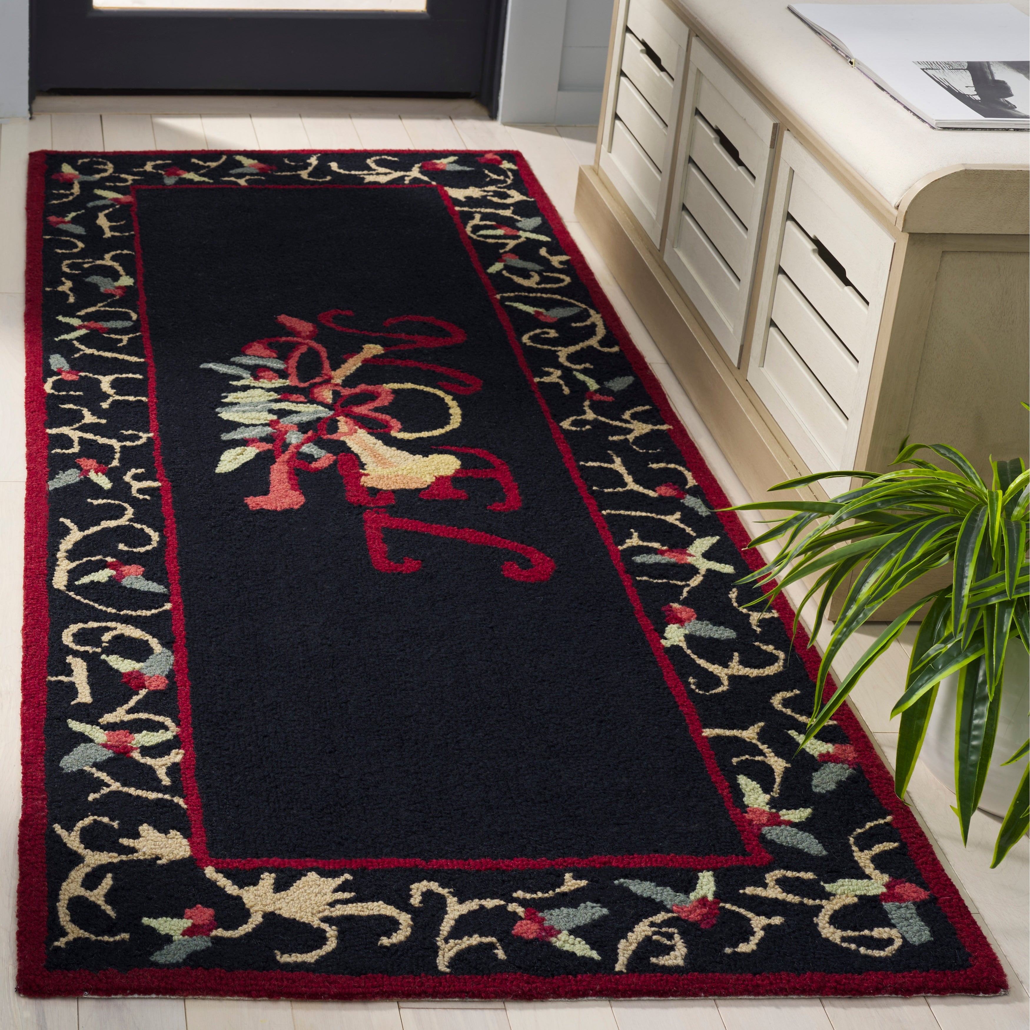 Safavieh Hand Hooked Chelsea Imani Wool Rug 26 X 6 Runner