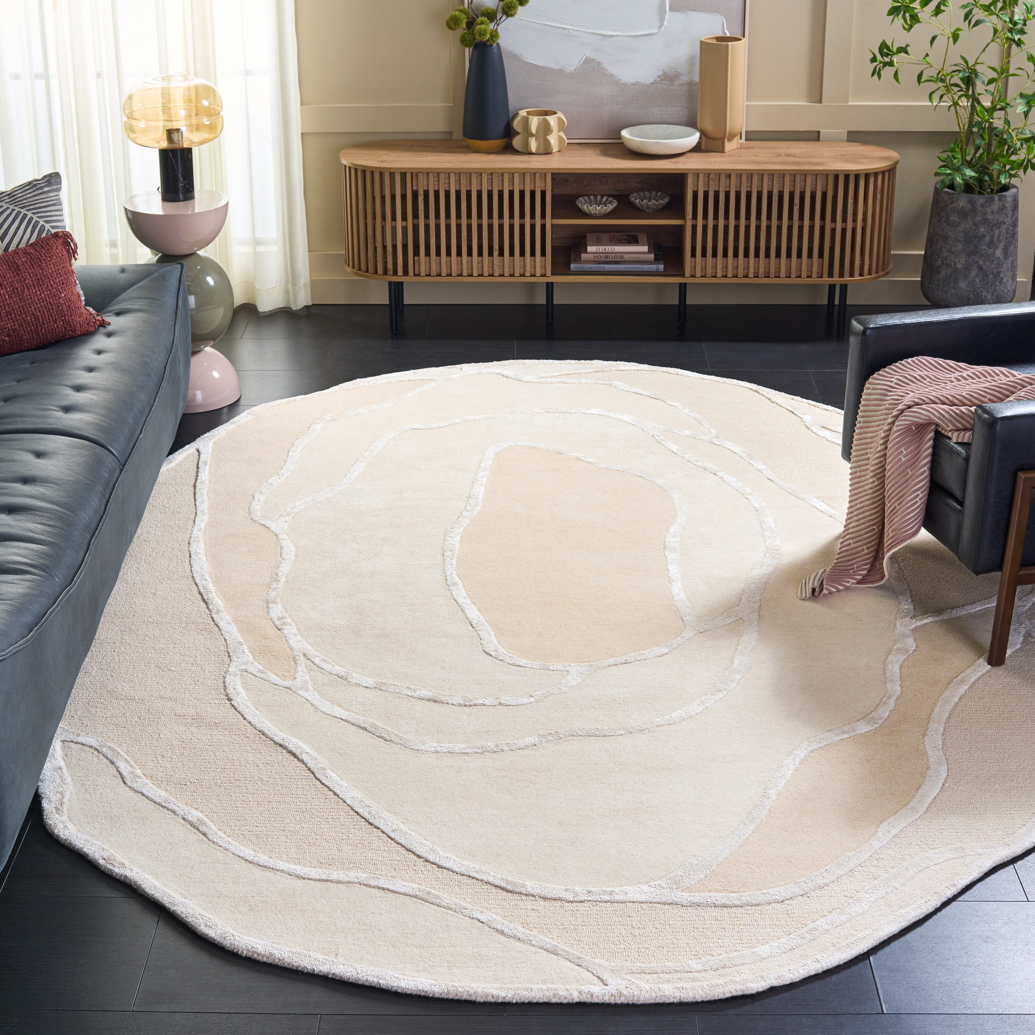 Safavieh Hand Tufted Fifth Avenue Rosa Modern Contemporary Wool Rug