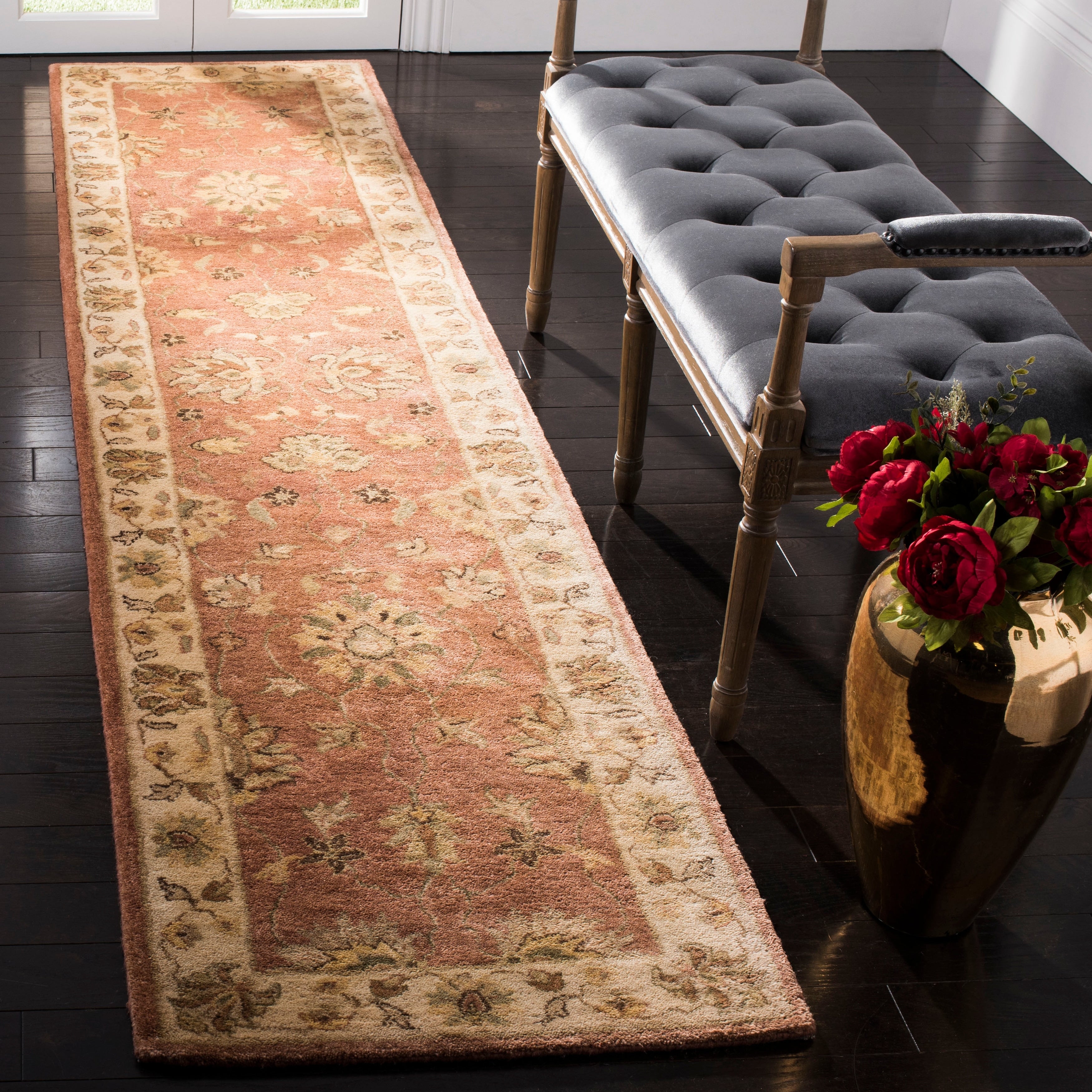Safavieh Hand Made Bergama Multi Ivory Wool Rug 9 X 12