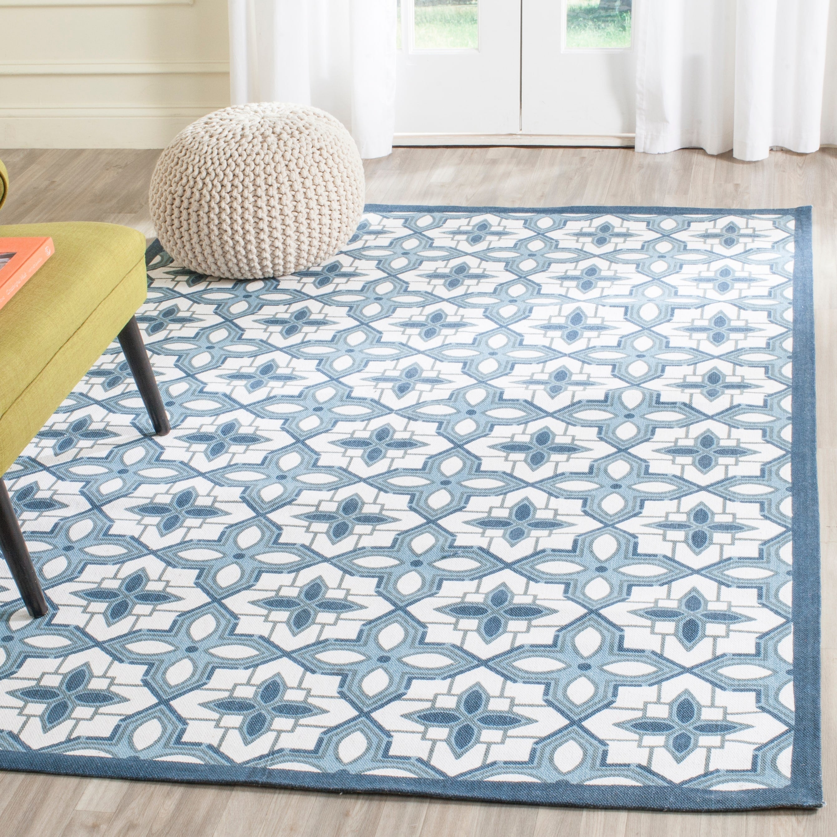 Safavieh Handmade Cedar Brook Blue Multi Cotton Rug 5 X 7