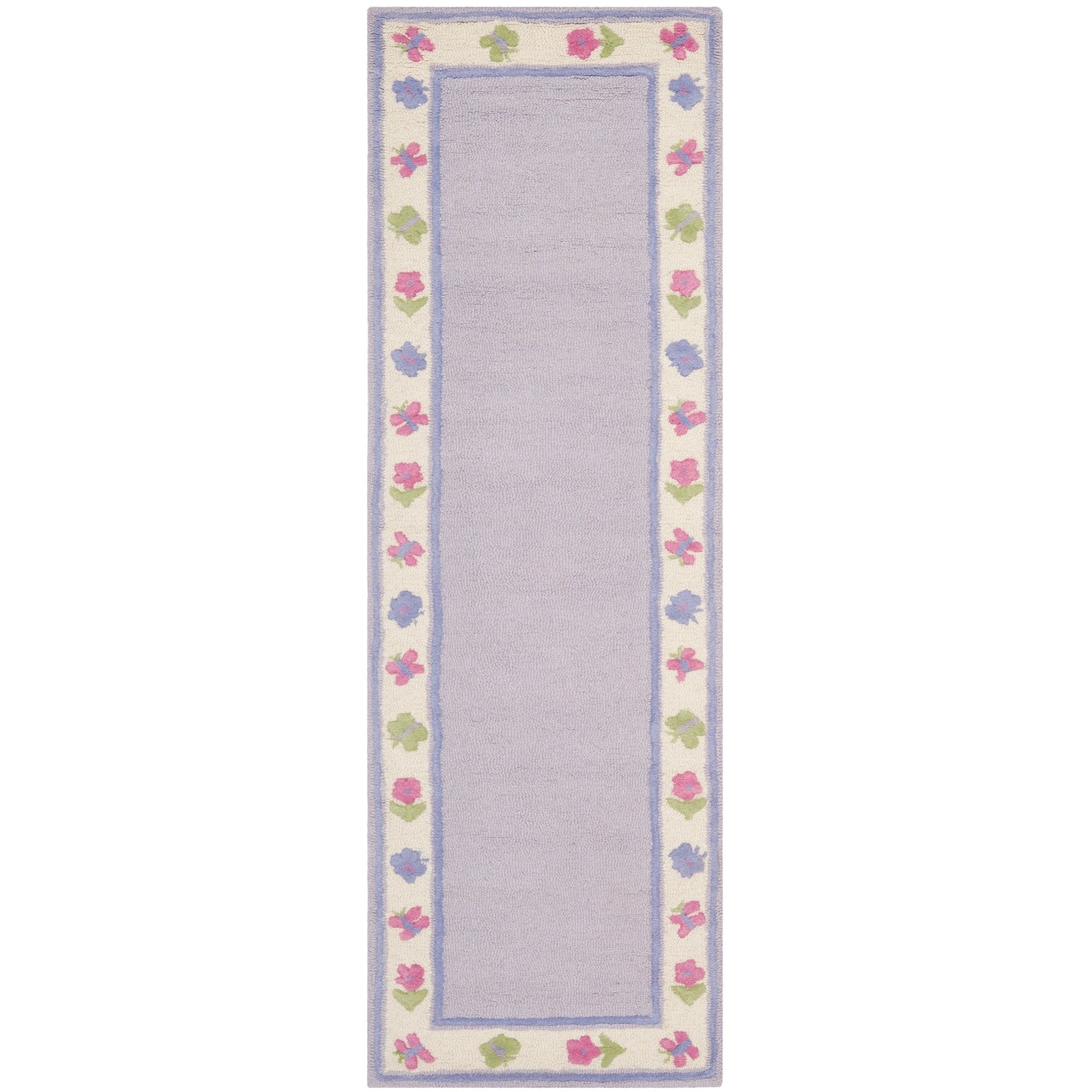Safavieh Handmade Childrens Butterflies Garden New Zealand Wool Rug