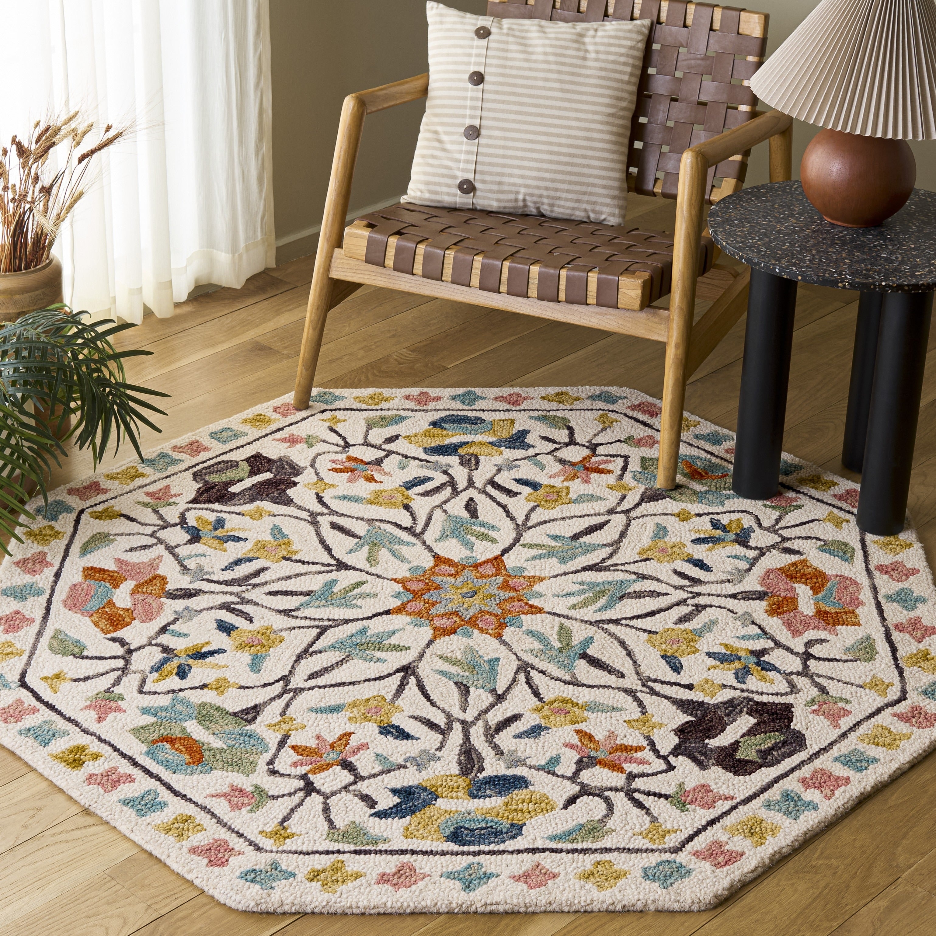Safavieh Handmade Jardin Tette Floral Wool Area Rug