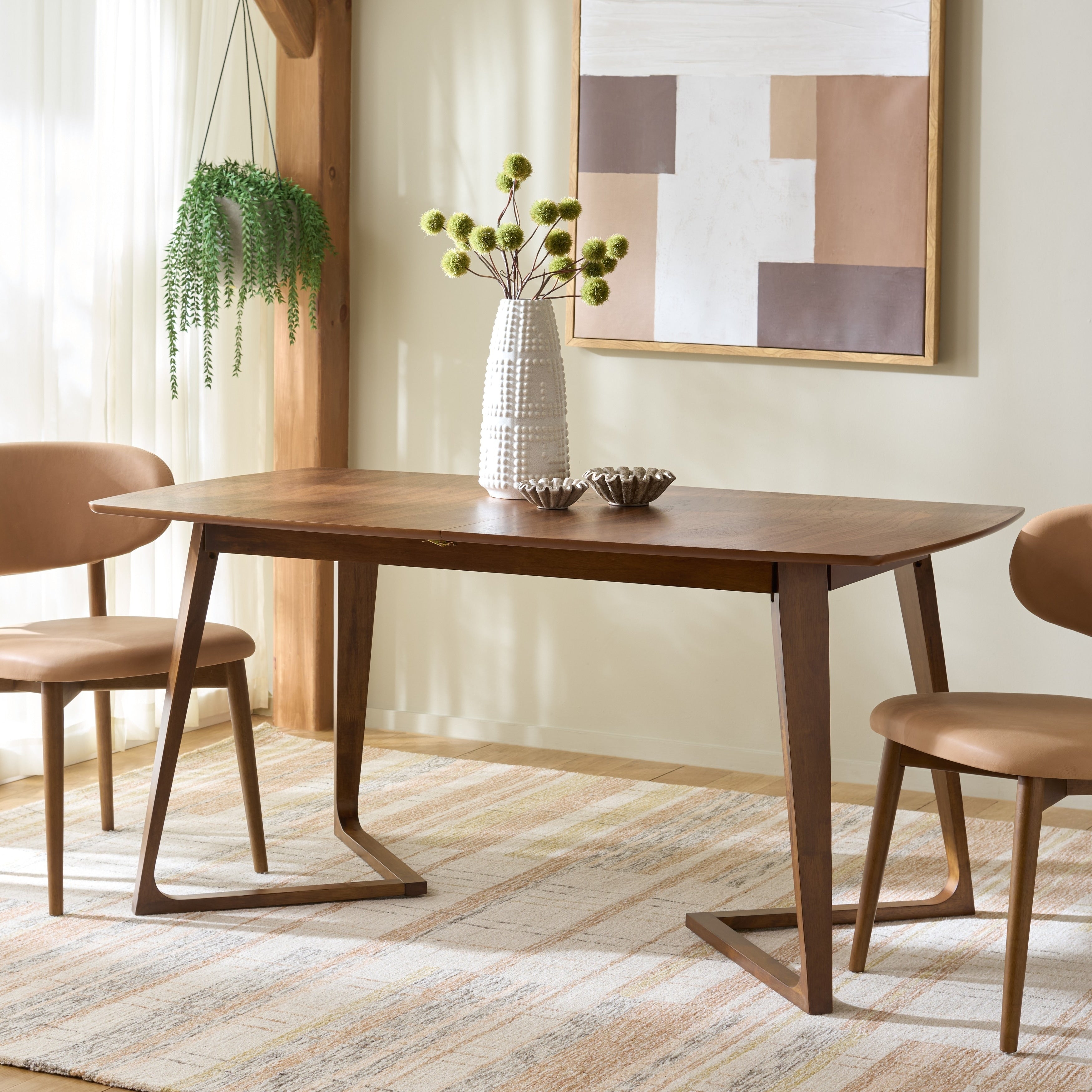 Safavieh Home Alissa Extendable Dining Table 83 W X 35 D X 30 H
