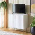 Safavieh Home Hilsa 2 Door Compact Sideboard Media Stand 34 W X 16 D X 32 H