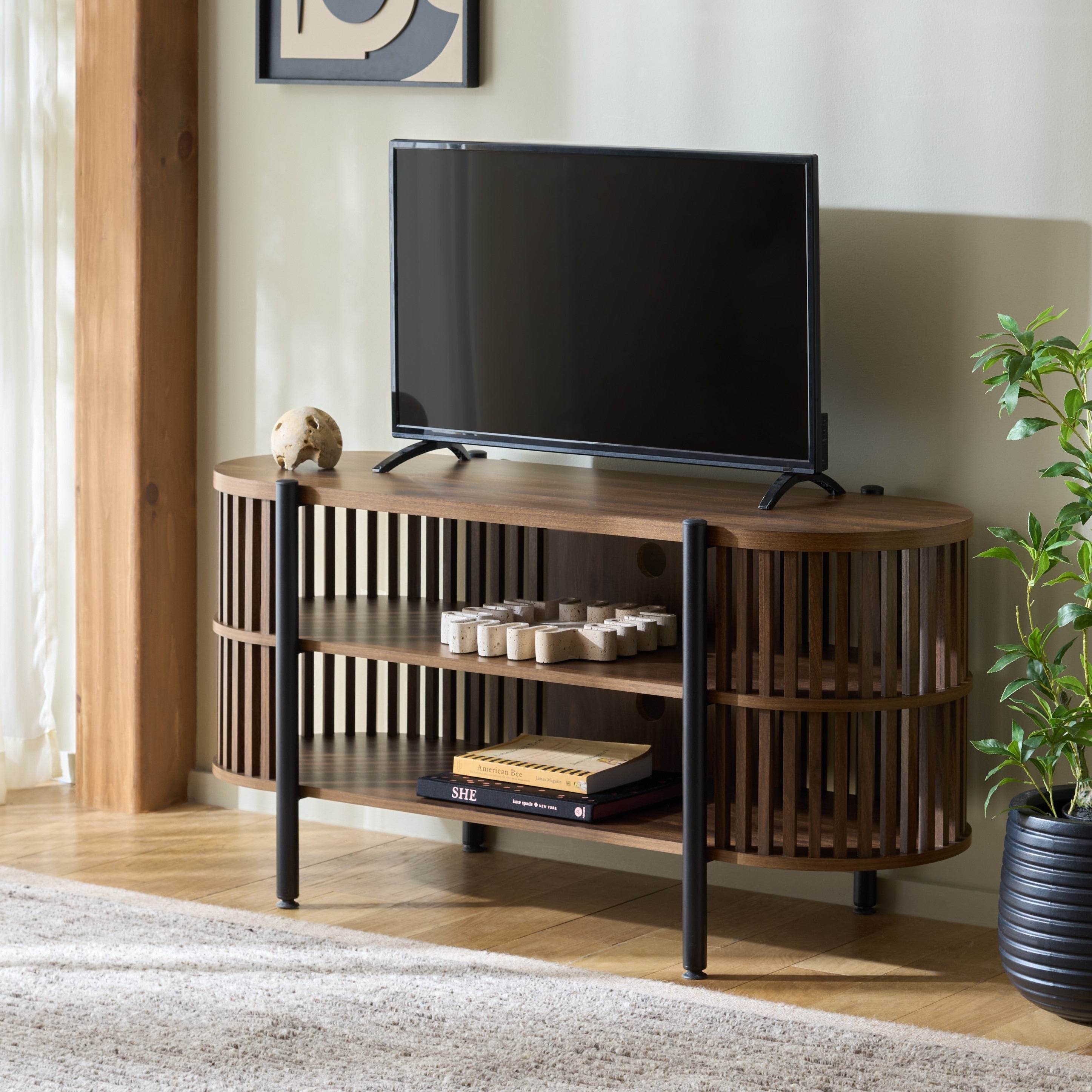 Safavieh Home Marami 1 Shelf Tv Stand 47 W X 18 D X 23 H