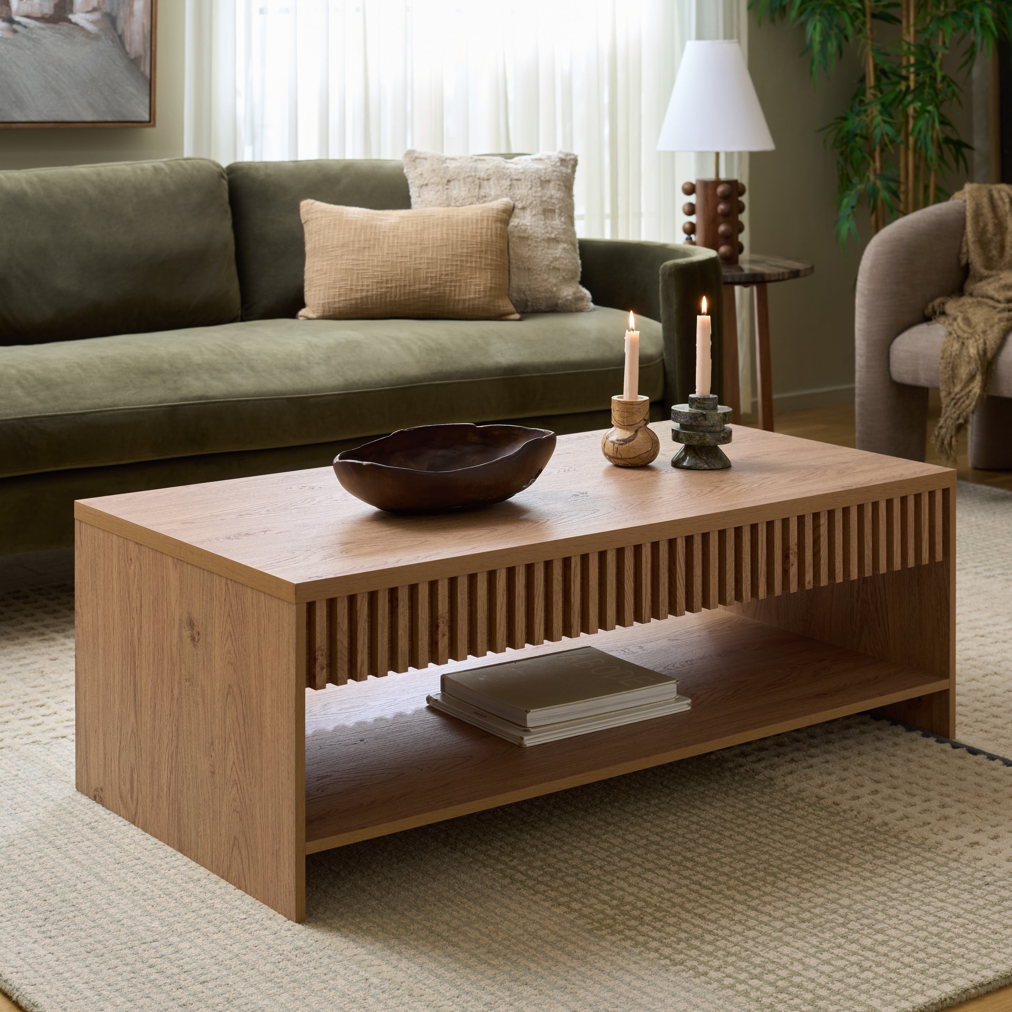Safavieh Home Masa 1 Shelf Coffee Table 47 W X 24 D X 17 H