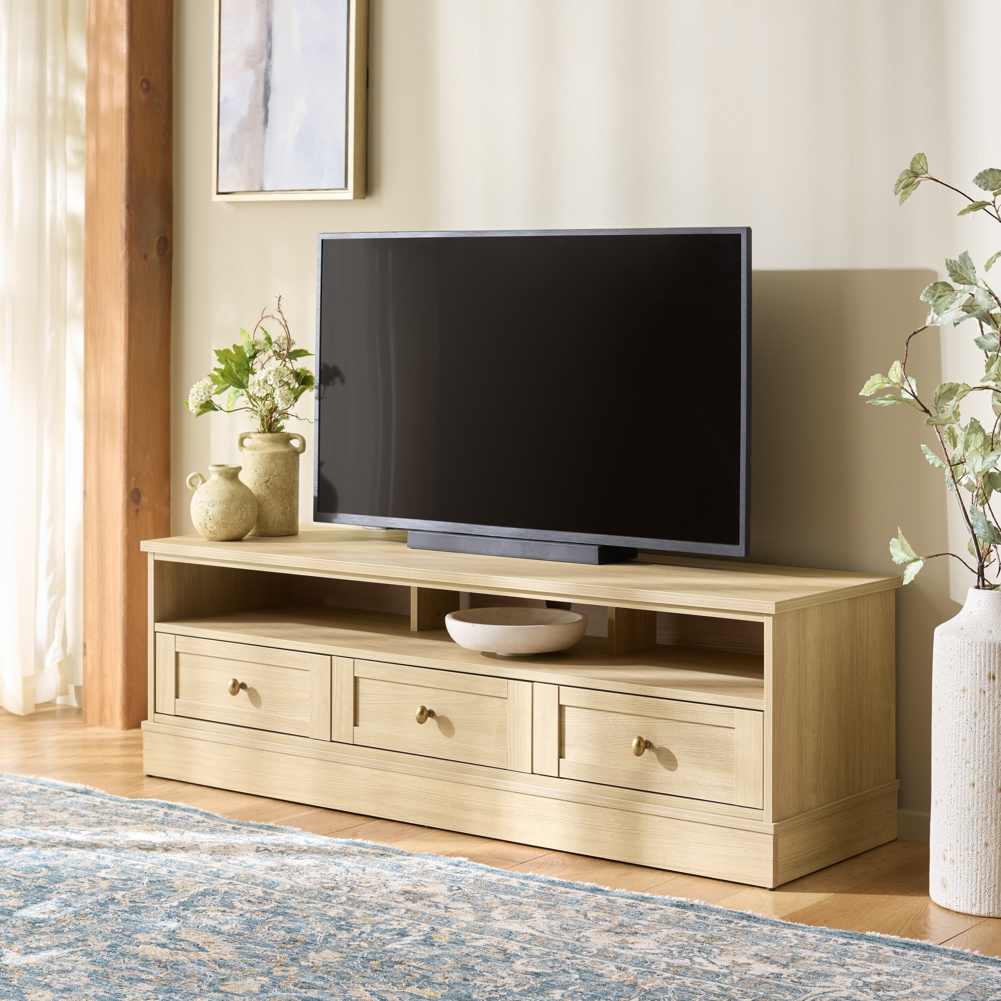 Safavieh Home Shafa Sideboard Media Stand 55 W X 17 D X 18 H