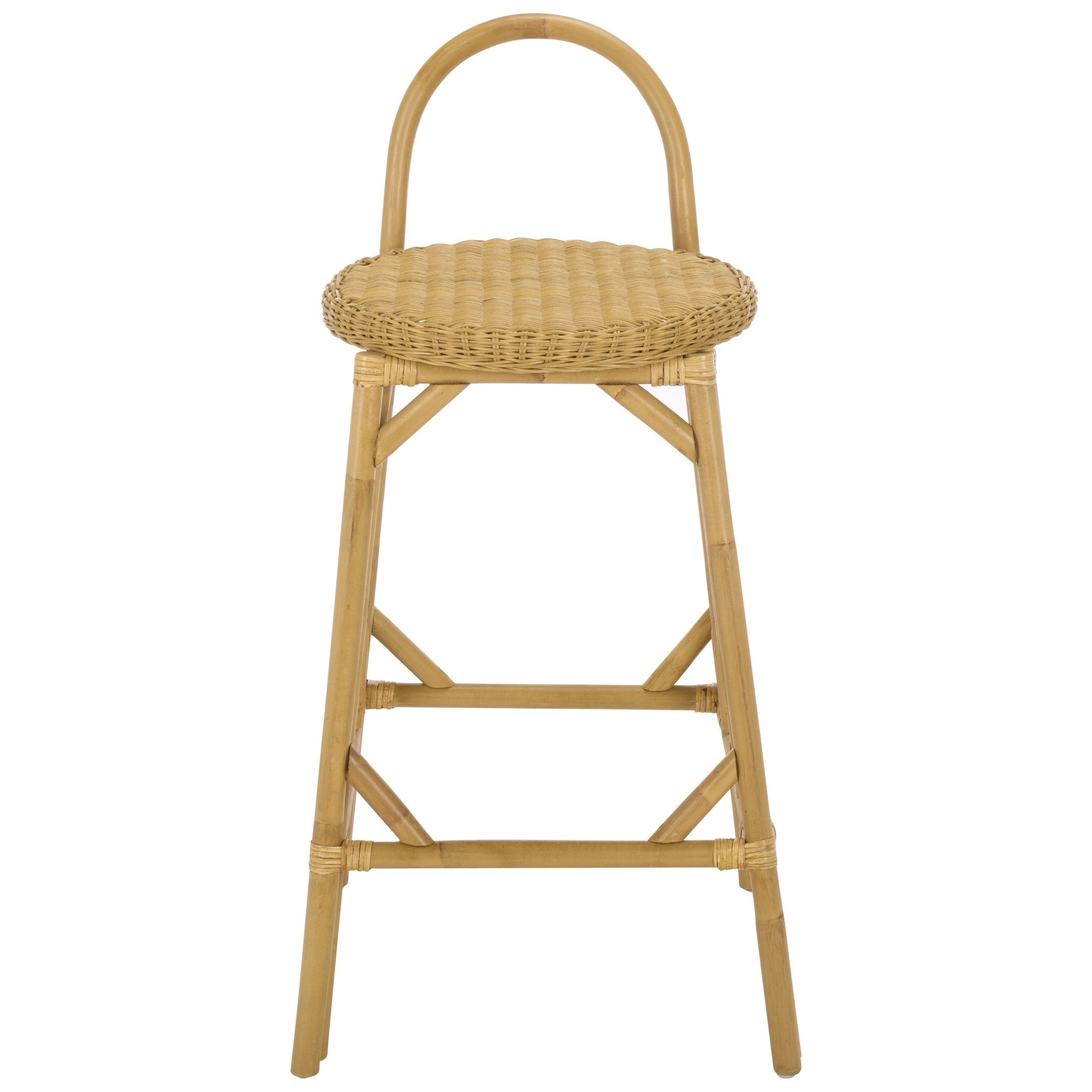Safavieh Home Yulia Rattan Bar Stool 19 W X 20 D X 37 H