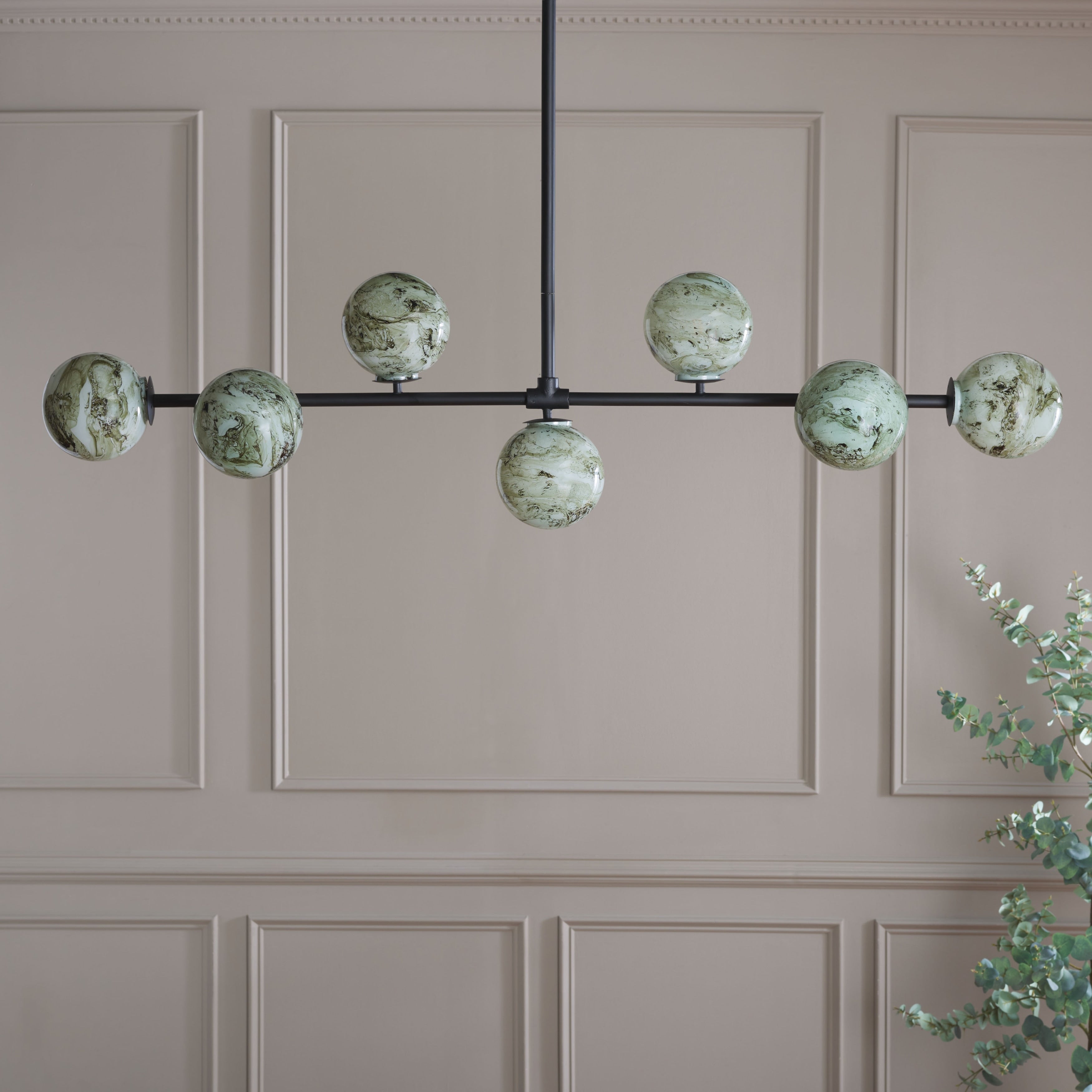 Safavieh Lighting Melesa 7 Light 56 Inch Chandelier 56 W X 9 D X 33 H