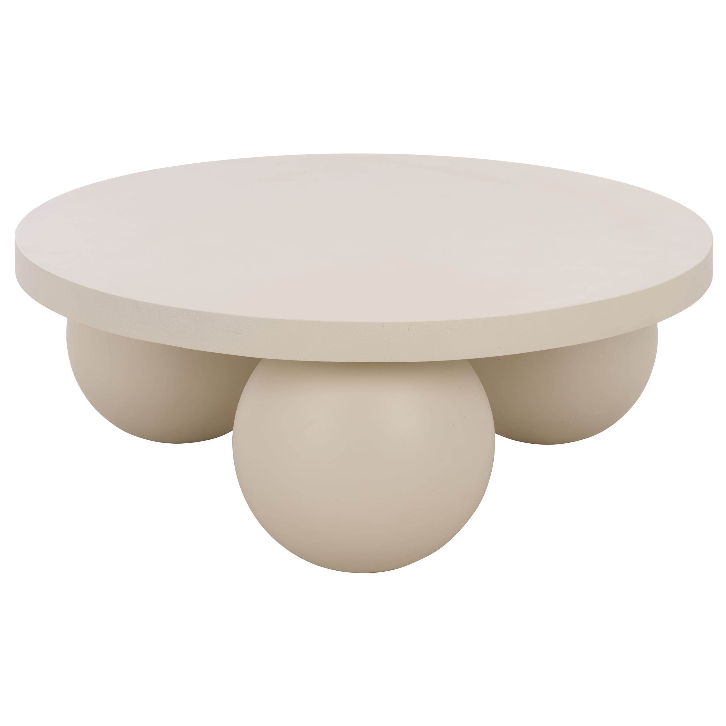 Safavieh Outdoor Living Tina 3 Ball Round Coffee Table 38 W X 38 D X 14 H