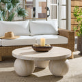 Safavieh Outdoor Living Tina 3 Ball Round Coffee Table 38 W X 38 D X 14 H
