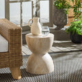 Safavieh Outdoor Living Tina Hourglass Accent Table 14 W X 14 D X 18 H