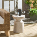 Safavieh Outdoor Living Tina Mushroom Accent Table 14 W X 14 D X 18 H