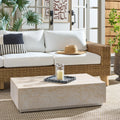 Safavieh Outdoor Living Tina Rectangle Coffee Table 39 W X 24 D X 11 H