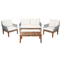 Safavieh Outdoor Living Winslo 4 Piece Patio Set 57 W X 30 D X 31 H
