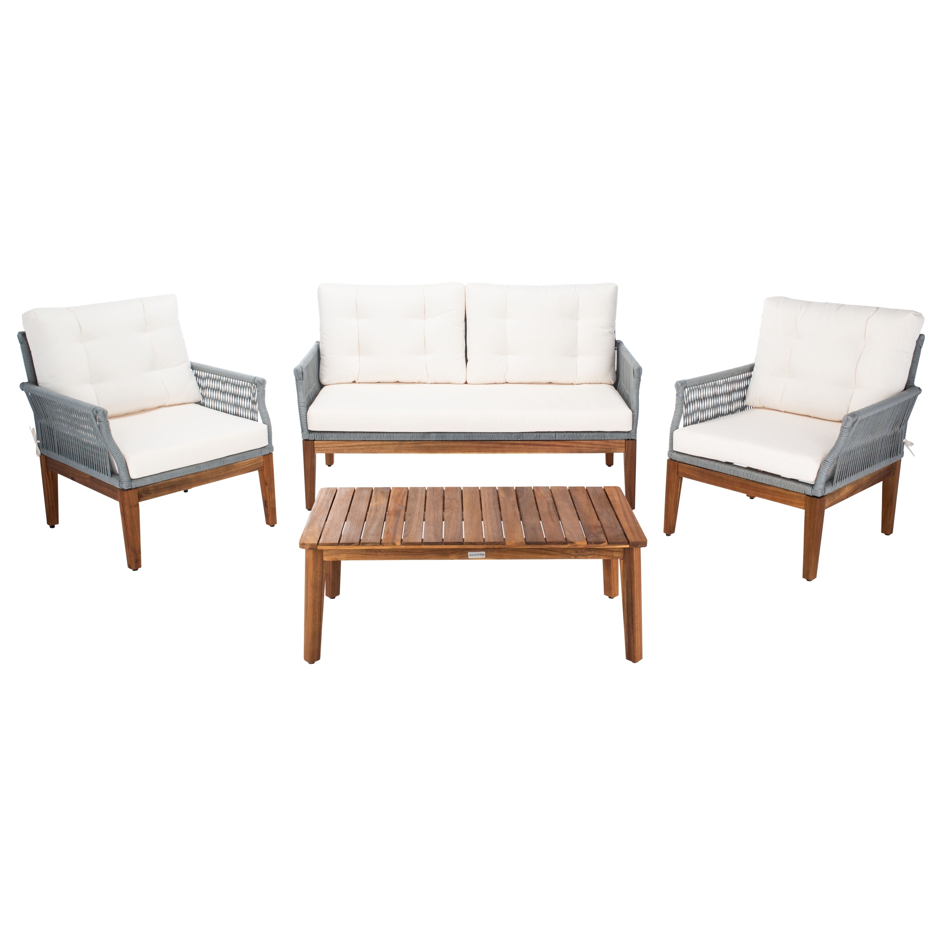 Safavieh Outdoor Living Winslo 4 Piece Patio Set 57 W X 30 D X 31 H