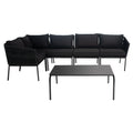 Safavieh Remsin Rope Outdoor Sectional Living Set 39 W X 26 D X 15 H