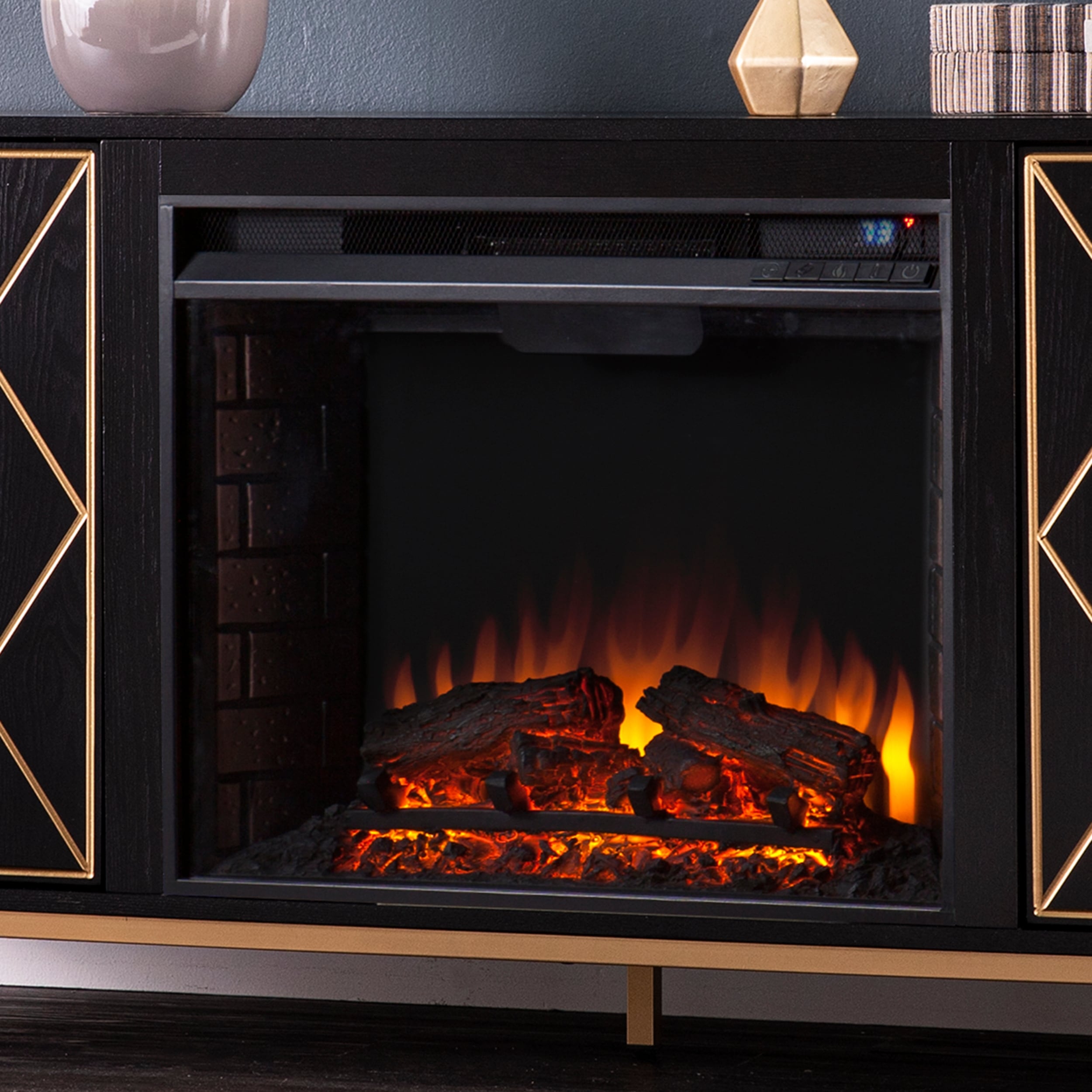 Sei Furniture 23 Inch Electric Firebox With Remote Control 24 W X 9 D X 20 H