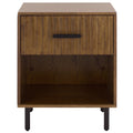 Sei Furniture Amelin 1 Drawer 1 Shelf Nightstand