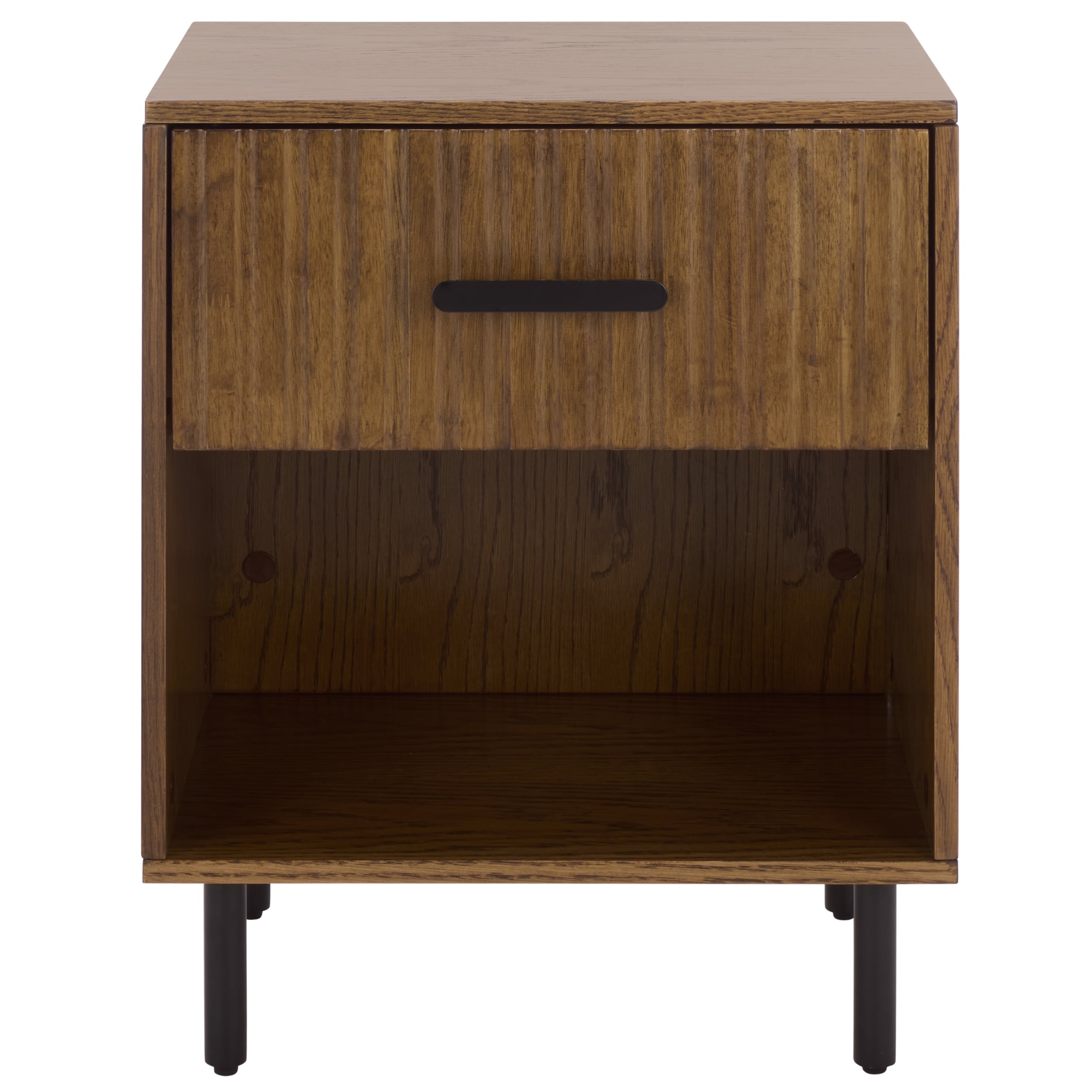 Sei Furniture Amelin 1 Drawer 1 Shelf Nightstand