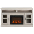 Sei Furniture Andy 2 Door Wood Fireplace 58 W X 16 D X 34 H